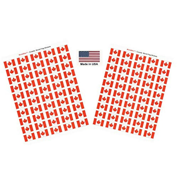 Two Sheets of 50 Belize 100 Country Flag 1.5 x 1 Self Adhesive World Flag Stickers Made in USA 100 Sticker Flags Total